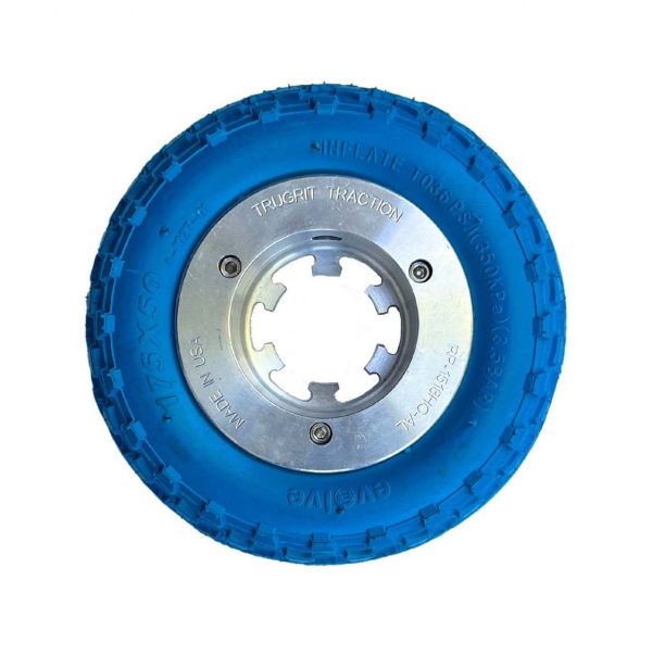 175mm Pneumatic Tire Rim Assembly - High-quality tire rim assembly with pneumatic tire, suitable for various sewer camera crawlers.