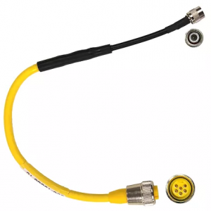 6 pin female Turck connector to TNC male coaxial assembly