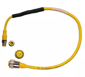 6 pin female Turck connector to 4 pin male connector assembly