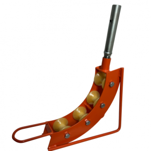 downhole roller guide for sewer hose and cctv cable