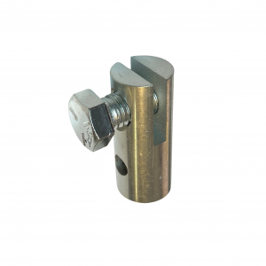 3" and 4" Auger Couplings with Side Bolt for Sectional Sewer Rod side view