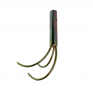 3 Prong Sewer Debris Grabber with Coupling upright view