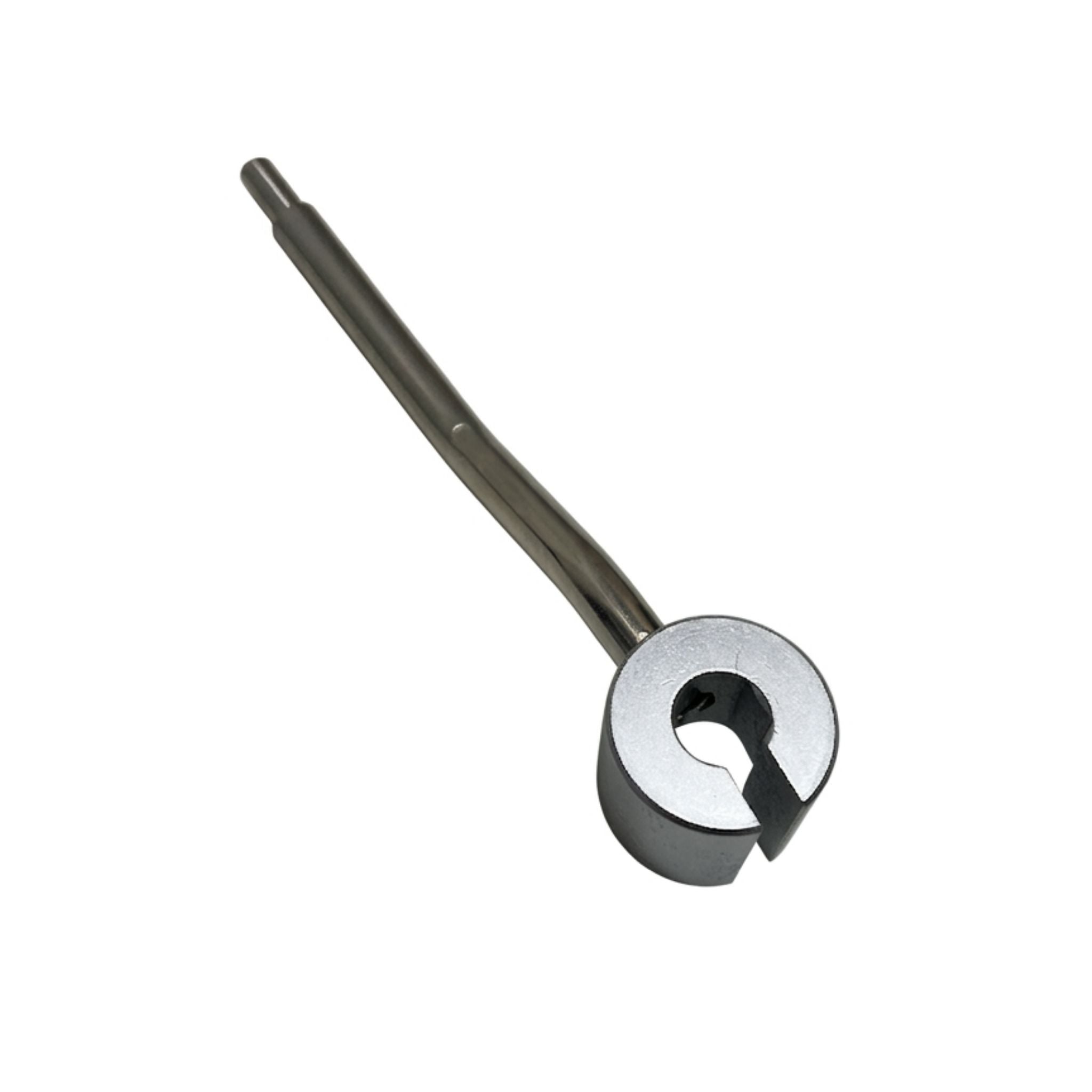 Assembly Wrench for Sectional Sewer Rod – Tightening Rod Connection in use on rod connection