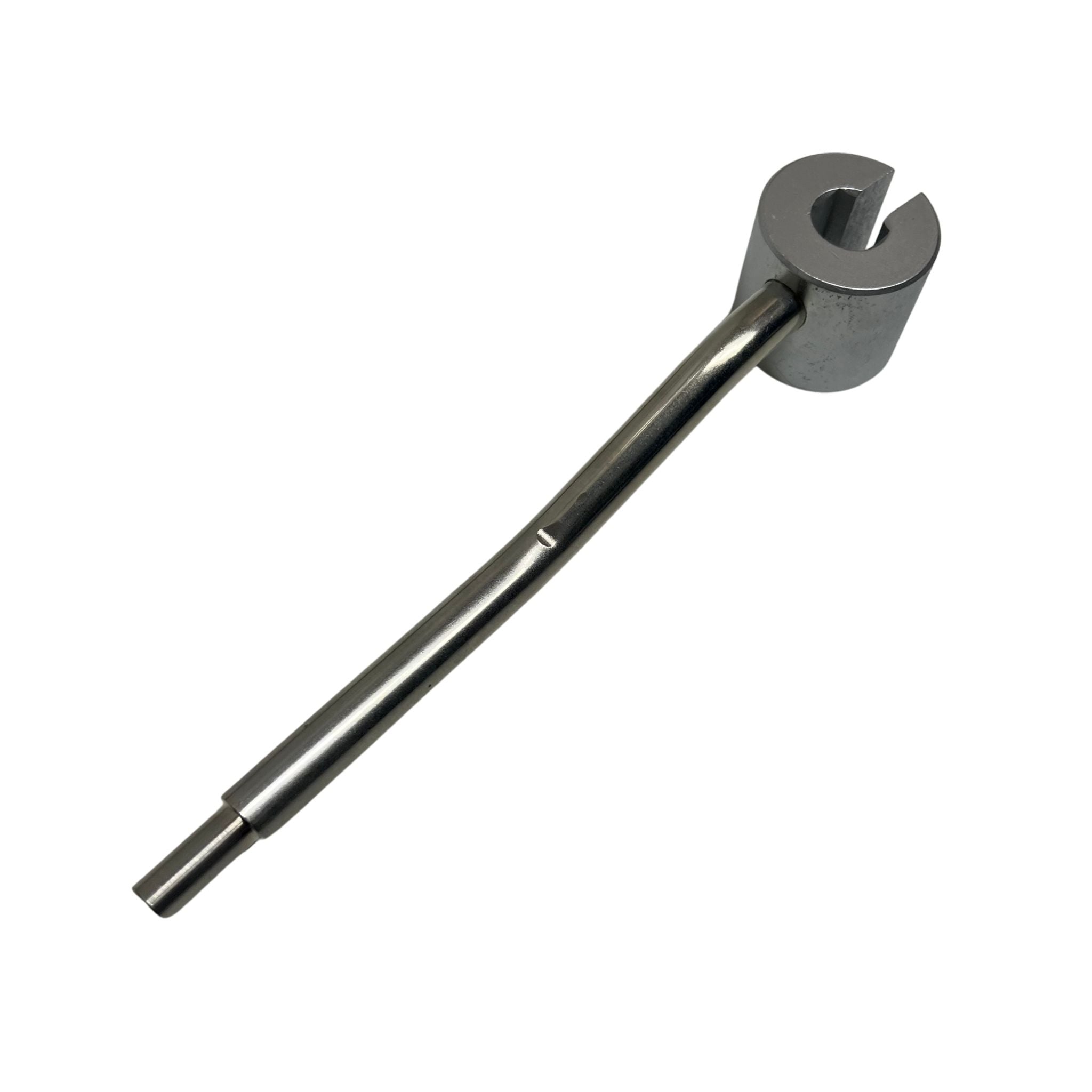 Assembly Wrench for Sectional Sewer Rod – Tightening Rod Connection in use on rod connection