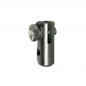 Root Saw Coupling with Side Bolt for Sectional Sewer Rod side view