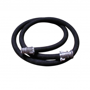 Super Heavy Duty Black Sewer Rod Guide Hose – Steel Spring Liner upright view