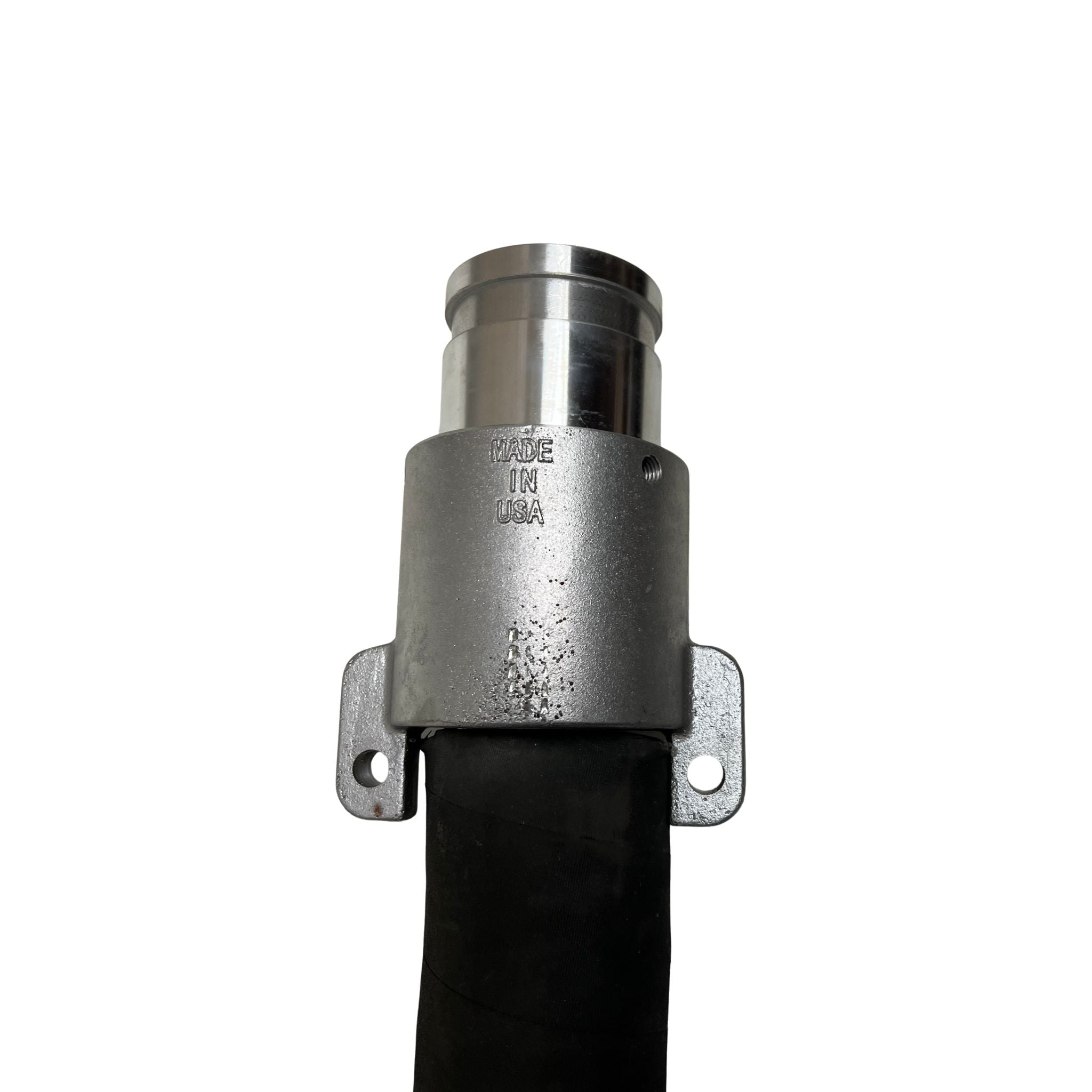 Super Heavy Duty Black Sewer Rod Guide Hose – Steel Spring Liner upright view